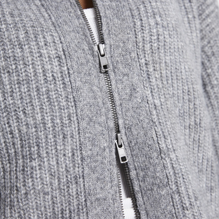 Zip knit cardigan "Zip Cardigan"